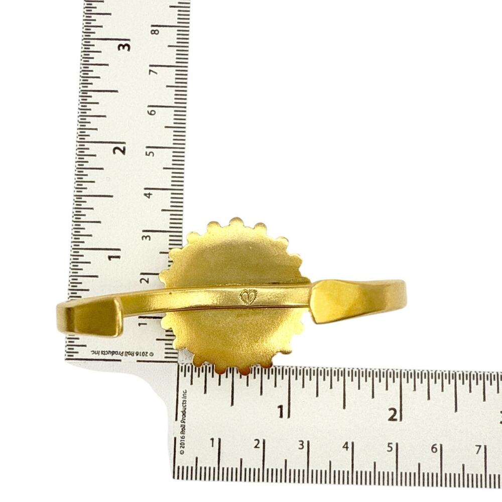 Virgins Saints & Angels Gold Bracelet with Silver Medallion - Picture 8 of 9